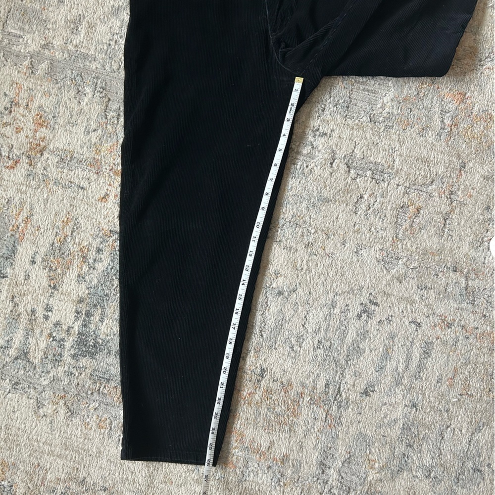 Talbots women’s black corduroy 90s/2000 straight leg Mom jeans style petite 10‌ - Picture 5 of 7